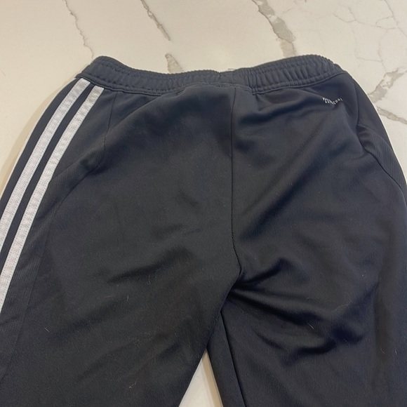 White and black adidas running pants - Picture 2 of 5